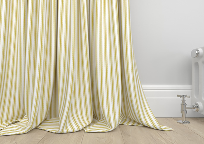 Lace Stripes, Saffron - Made to Measure Curtains - Image 6